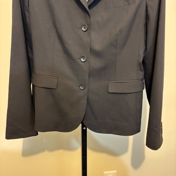 Banana Republic Wool Blend 3 Button Black Blazer - Picture 5 of 9